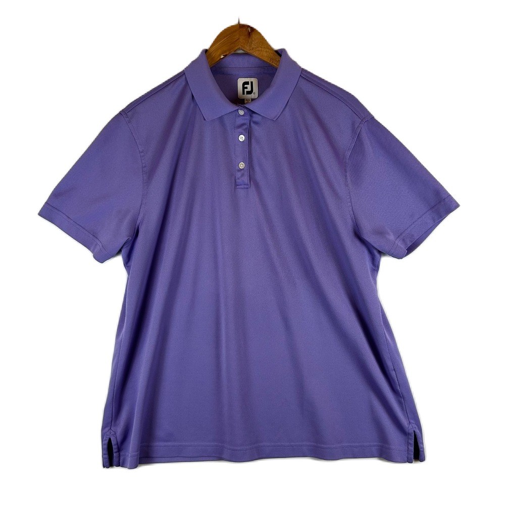 FootJoy Golf Polo‎ Shirt Mens XL Purple Short Sleeve Performance Athletic